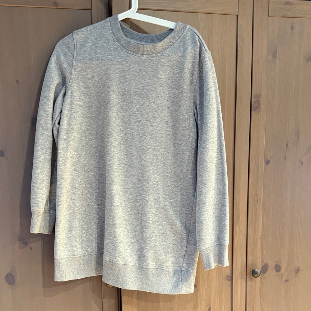 Joe Fresh Gray Sweatshirt Tunic Dress